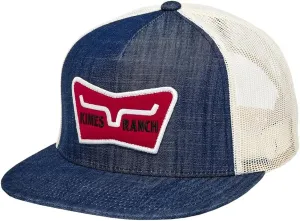 Kimes Ranch Unisex Panoramic Trucker Embroidered Logo Patch Adjustable Snapback One-Size Hat