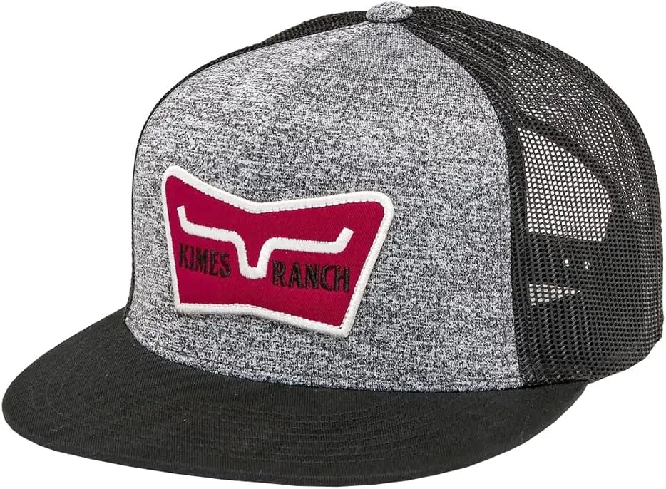 Kimes Ranch Unisex Panoramic Trucker Embroidered Logo Patch Adjustable Snapback One-Size Hat