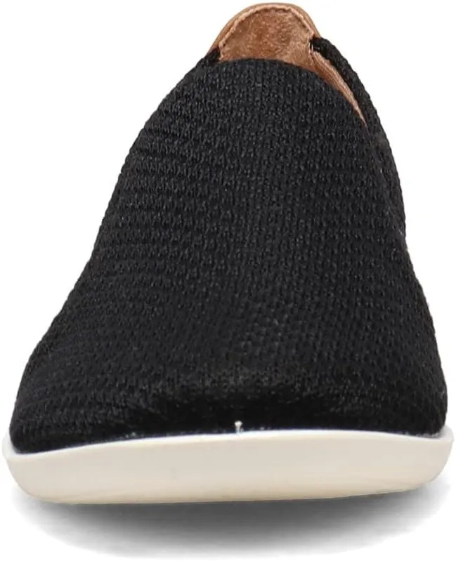 LifeStride Womens Next Level Slip-On Sneaker, Black, 7 US