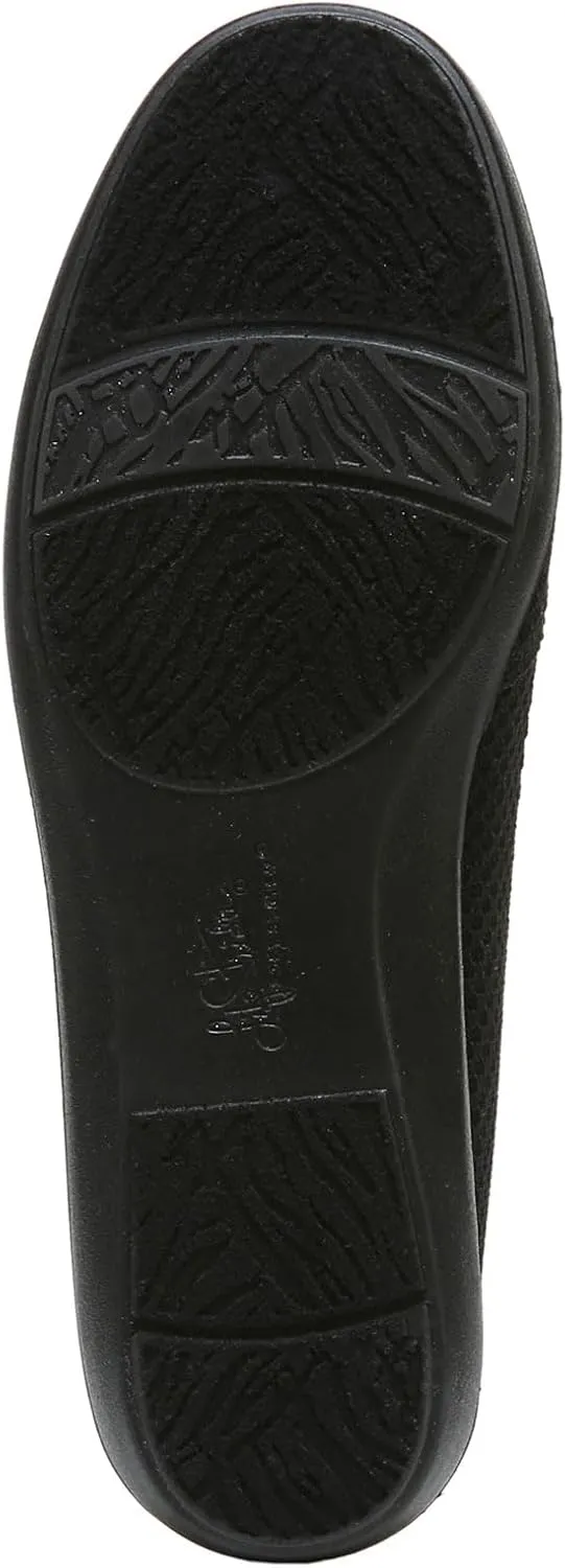 LifeStride Womens Next Level Slip-On Sneaker, Black/Black, 8 Wide US