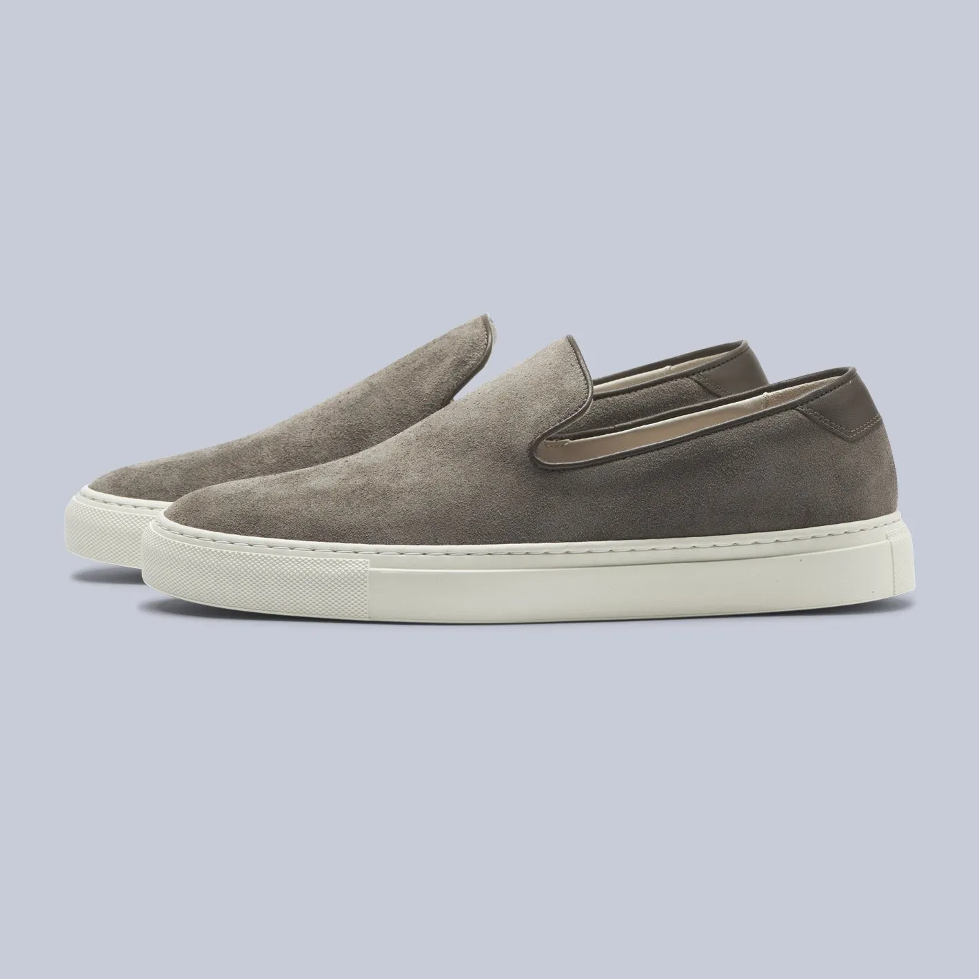 Light Brown Suede Jetty Slip-on Sneakers