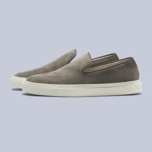 Light Brown Suede Jetty Slip-on Sneakers