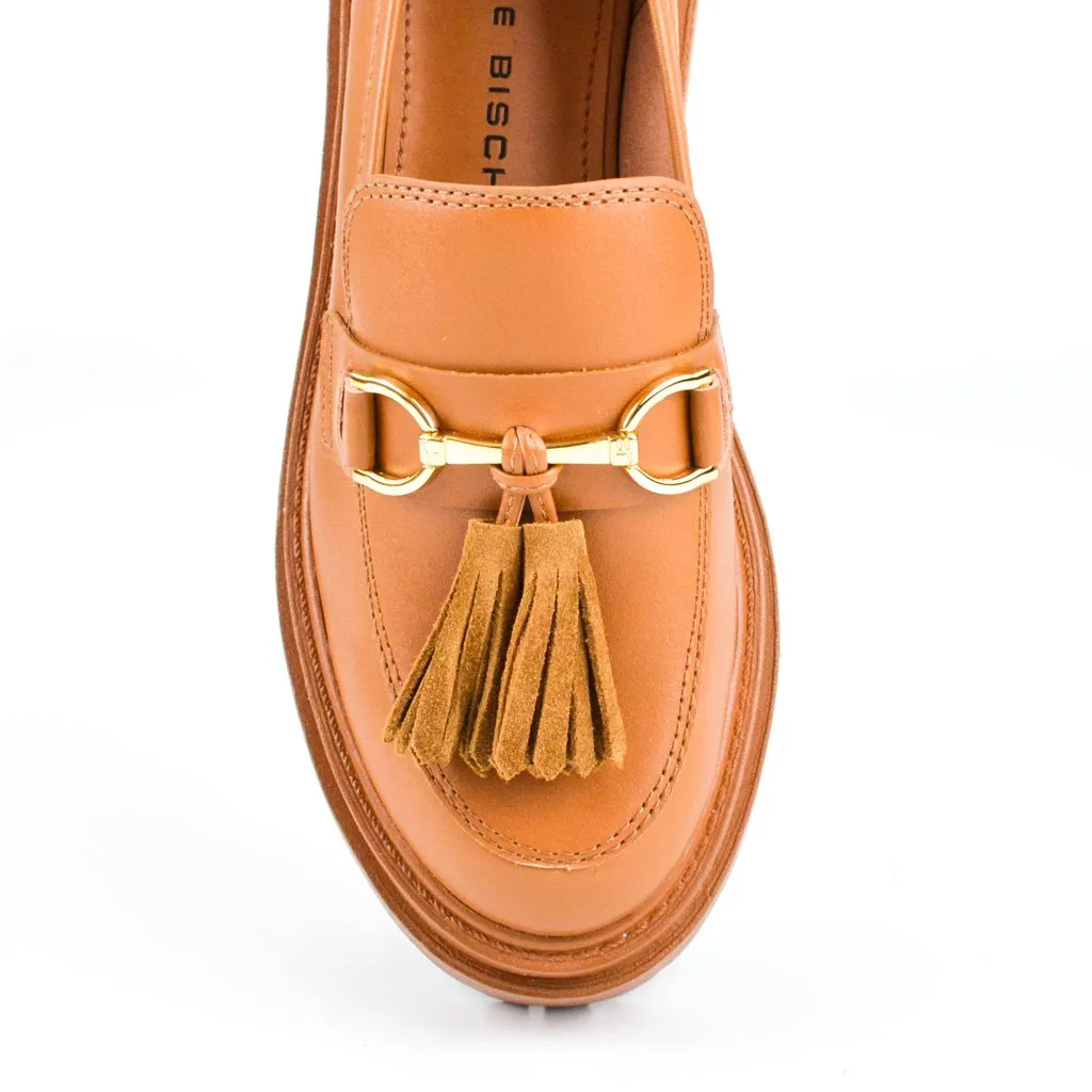 Loafer Tratorado Franjas Couro