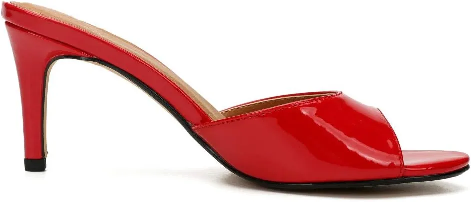 MAIERNISI JESSI Unisex Men's Women's Kitten Heel Mules Slide Slip On Dress Sandals