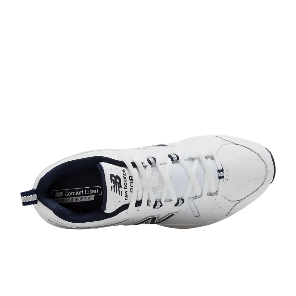 Men's 608v5 Cross Trainer White/Navy (MX608WN5)