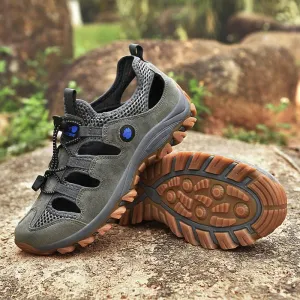 Men's Leather and Non-Slip Sport Sandal