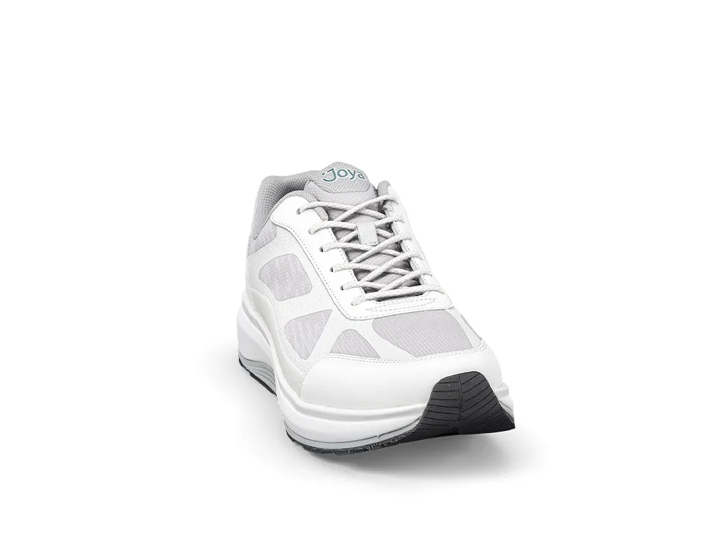 Mens Wave Wide-Fit Cancun II White Grey Trainers