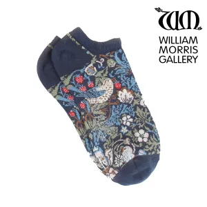 Men's William Morris Strawberry Thief Cotton Trainer Socks