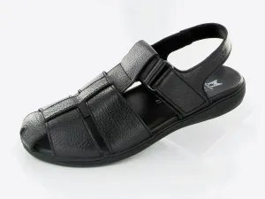 Mephisto Men's Sabino Black Leather Sandal