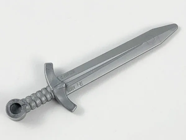 Minifigure, Weapon Sword, Greatsword Pointed with Upturned Crossguard