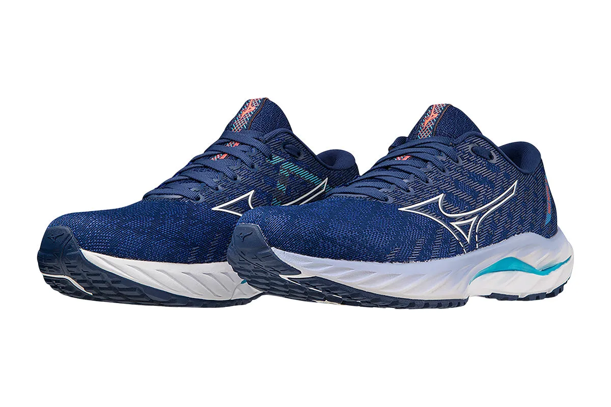 Mizuno Wave Inspire 19 D Blue Depths/White/Aquarius Womens