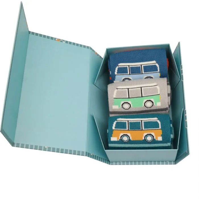 Mr Heron  Camper Stripes Socks Gift Box