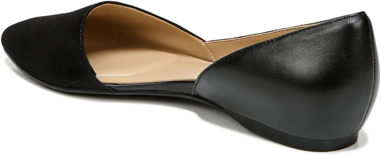 Naturalizer Womens Samantha Comfortable Pointed Toe D'Orsay Slip On Ballet Flat