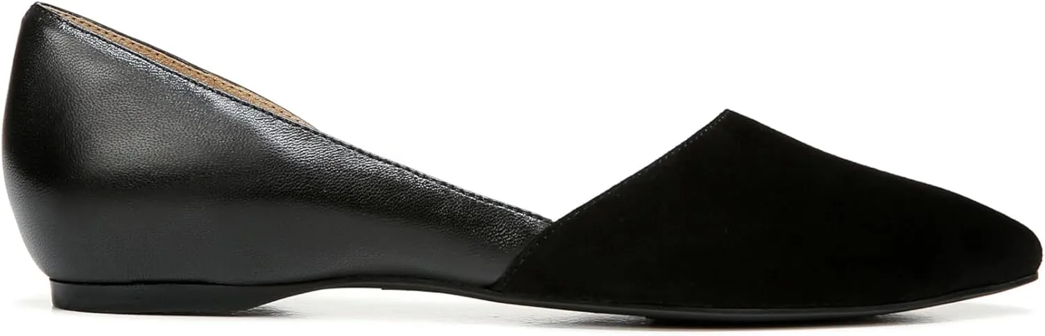 Naturalizer Womens Samantha Comfortable Pointed Toe D'Orsay Slip On Ballet Flat