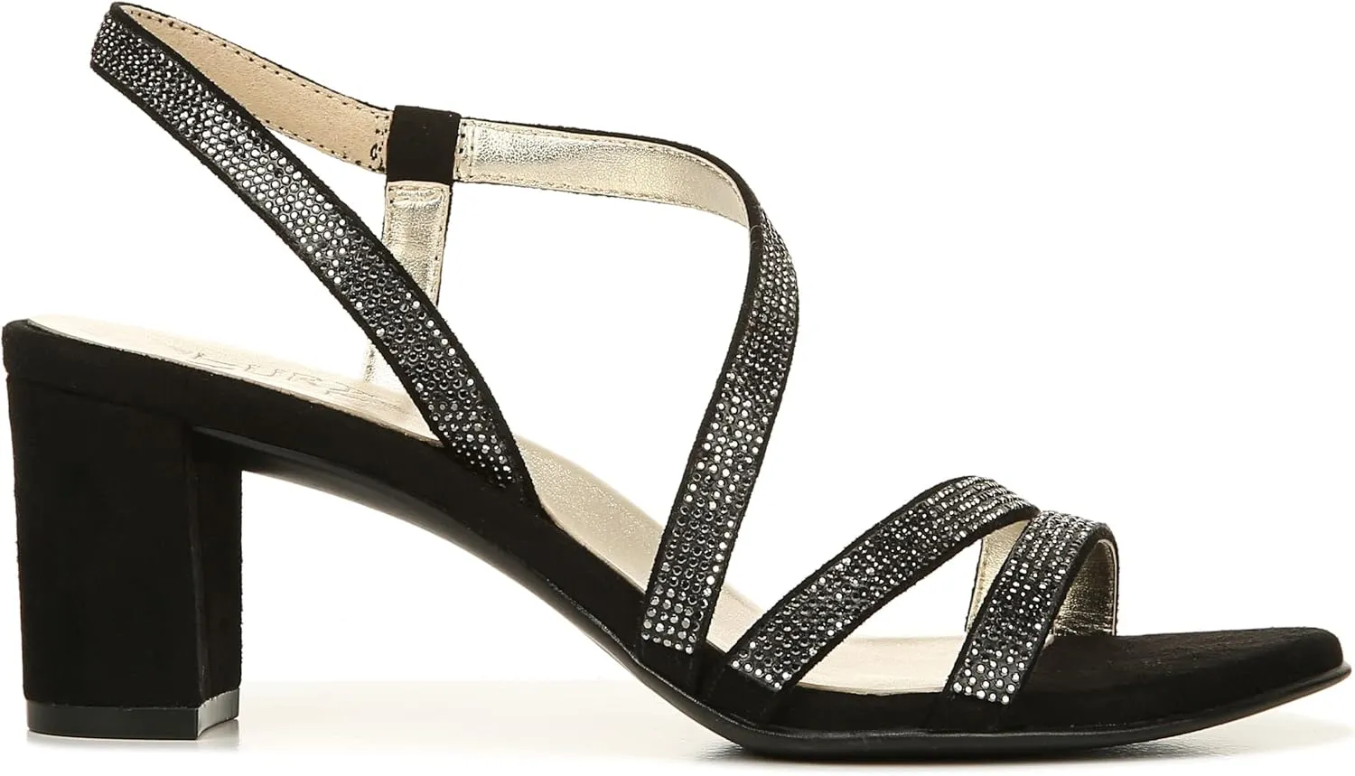 Naturalizer Women's Vanessa2 Rhinestone Embellished Strappy Heeled Sandal