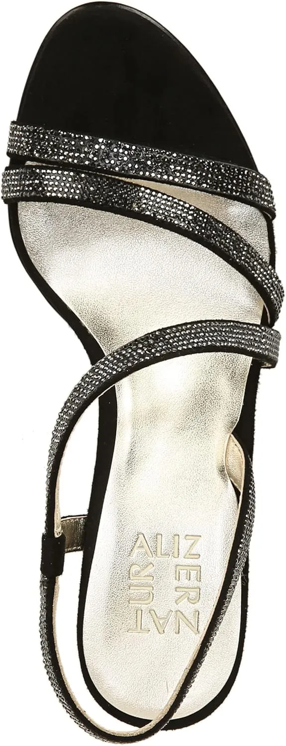 Naturalizer Women's Vanessa2 Rhinestone Embellished Strappy Heeled Sandal