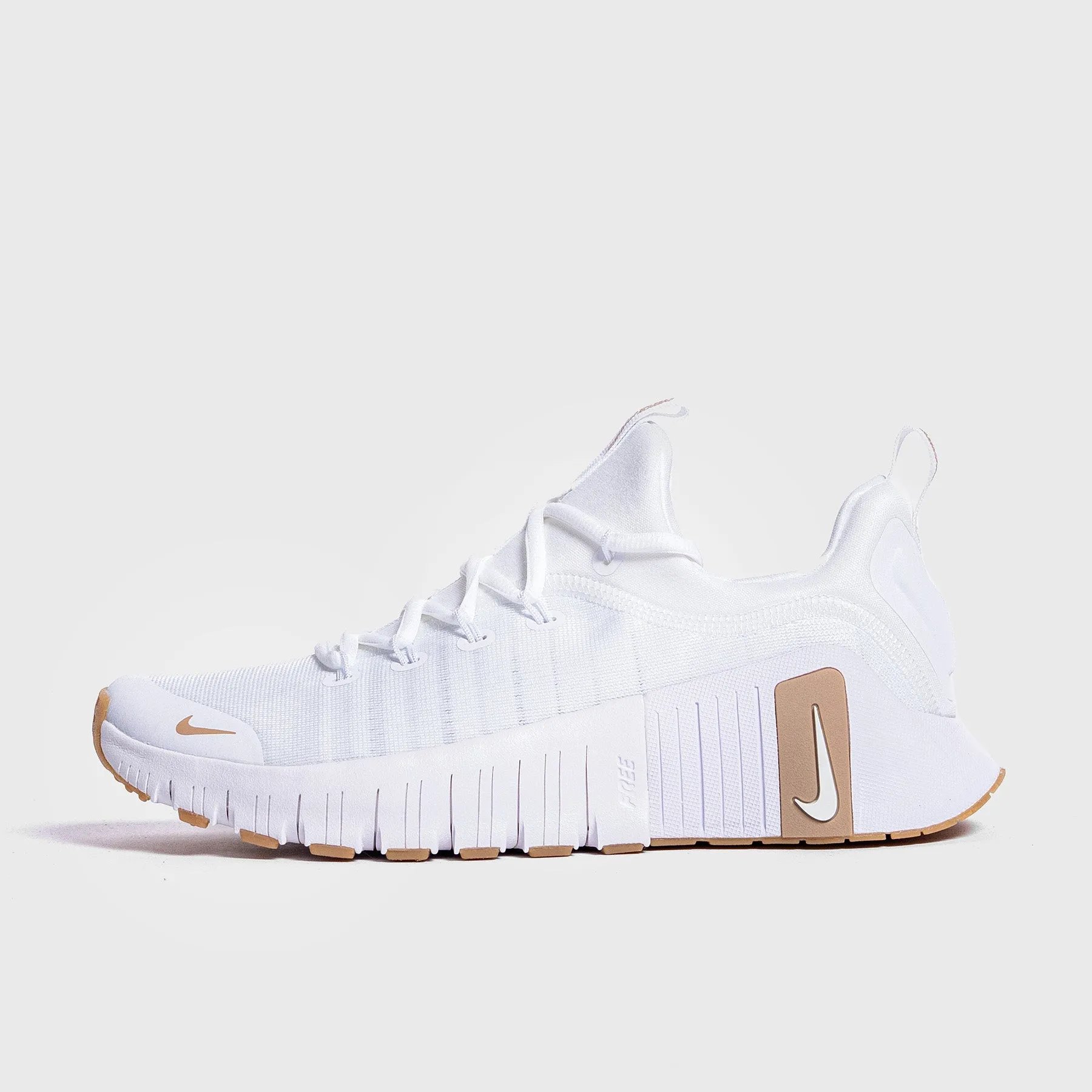 Nike - Free Metcon 6 Men's Training Shoes - WHITE/HEMP-GUM LIGHT BROWN