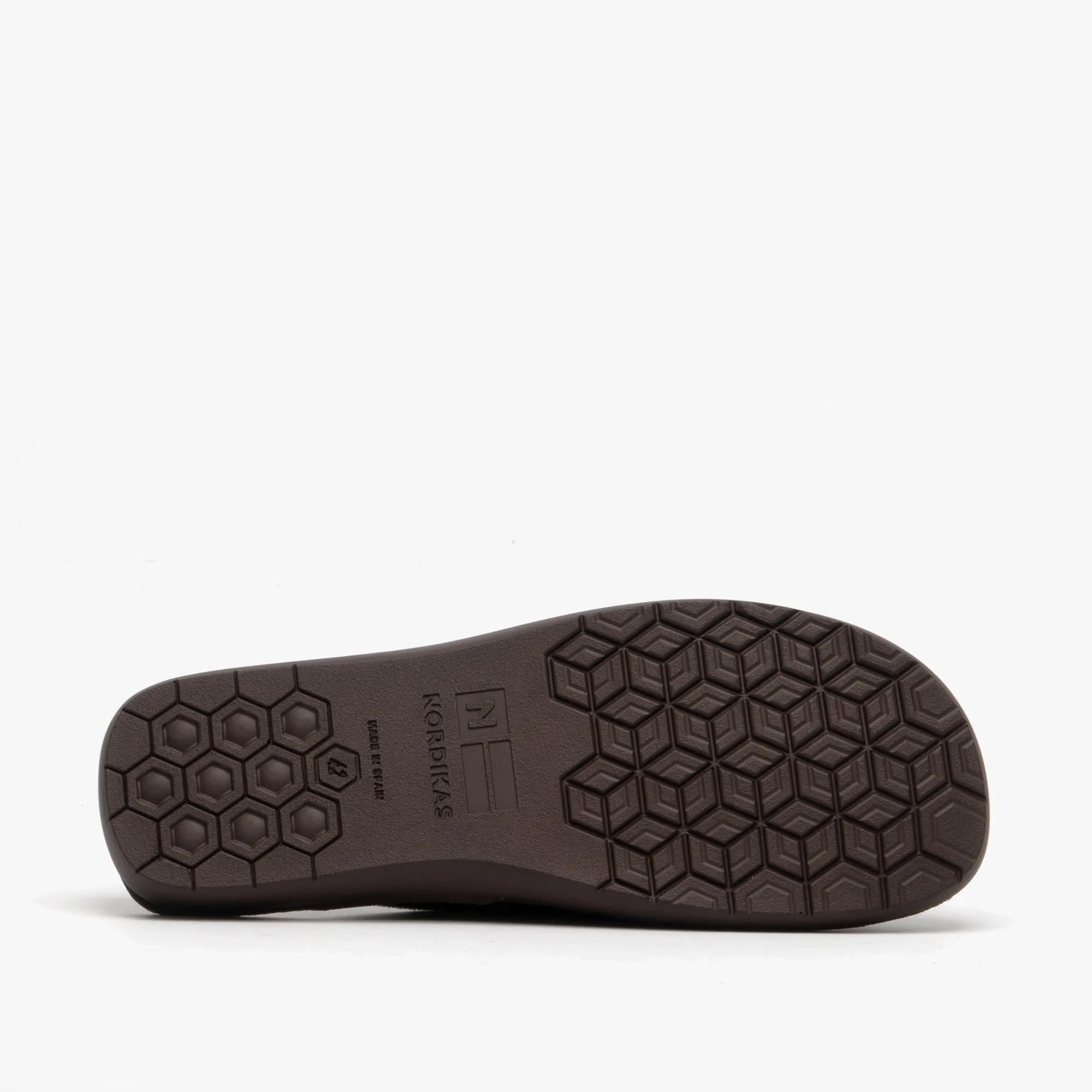 Nordikas 136 (DUBLIN) Mens Leather Mule Slippers Moka