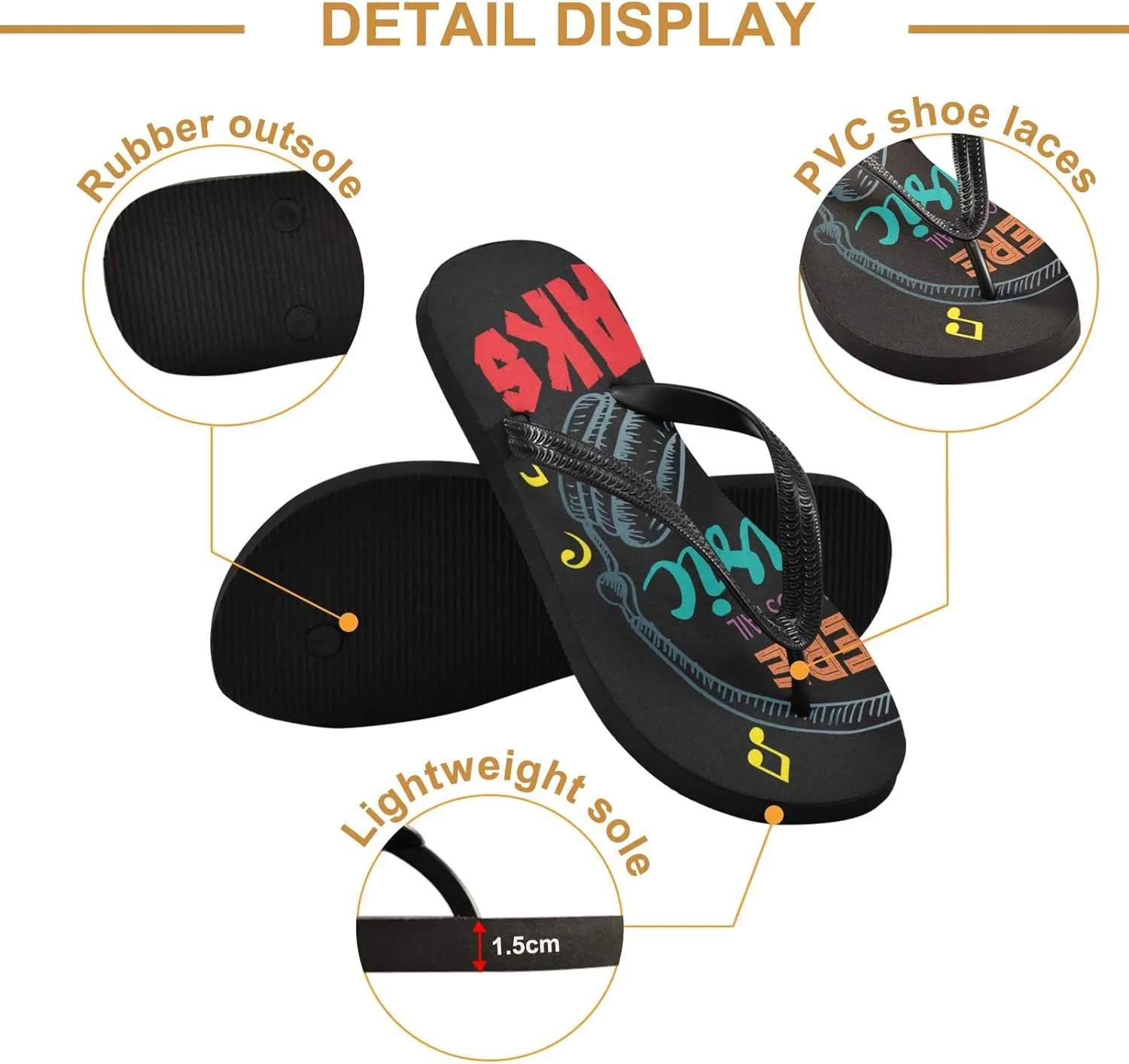 Oyihfvs Flip Flops Flip Sandal Home Slippers Hotel Spa Bedroom for Men Women XS-XXL