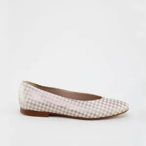 Papanatas Gingham Pointed Flat