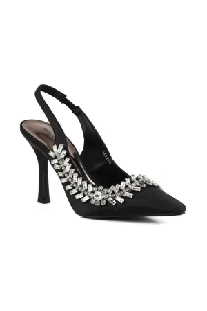 Party Wear Sling Back I47215-Black