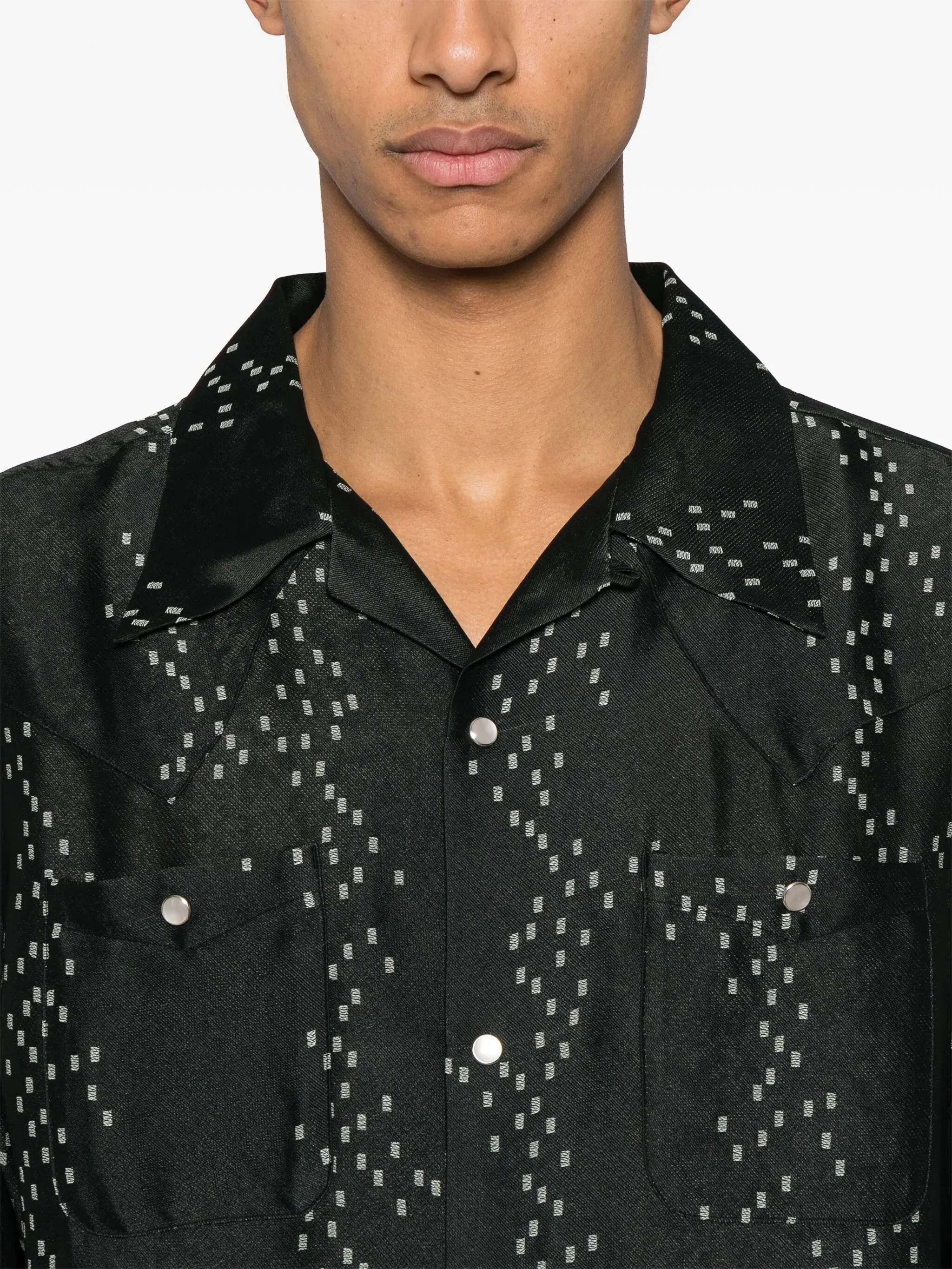 Patterned-jacquard Shirt