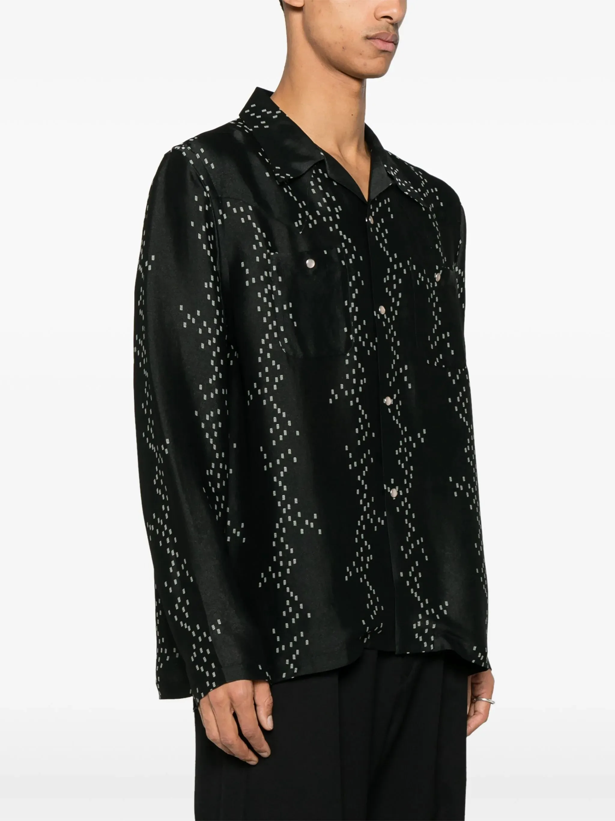 Patterned-jacquard Shirt