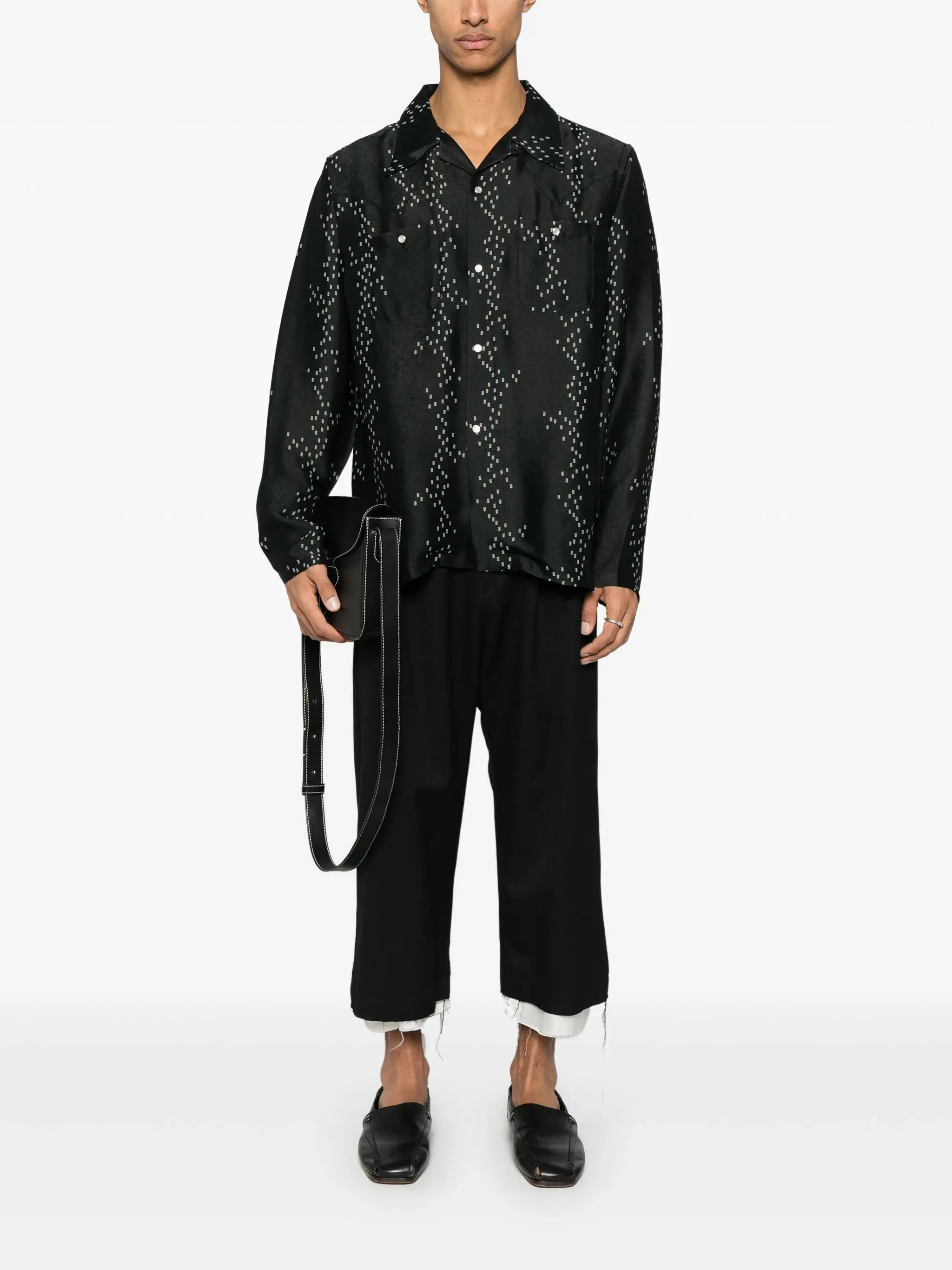 Patterned-jacquard Shirt