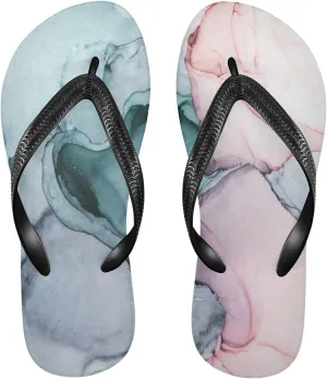 Poeticcity Flip Sandal Men Women Flip Flops for Hotel Spa Home Slippers Bedroom Travel S-XXL