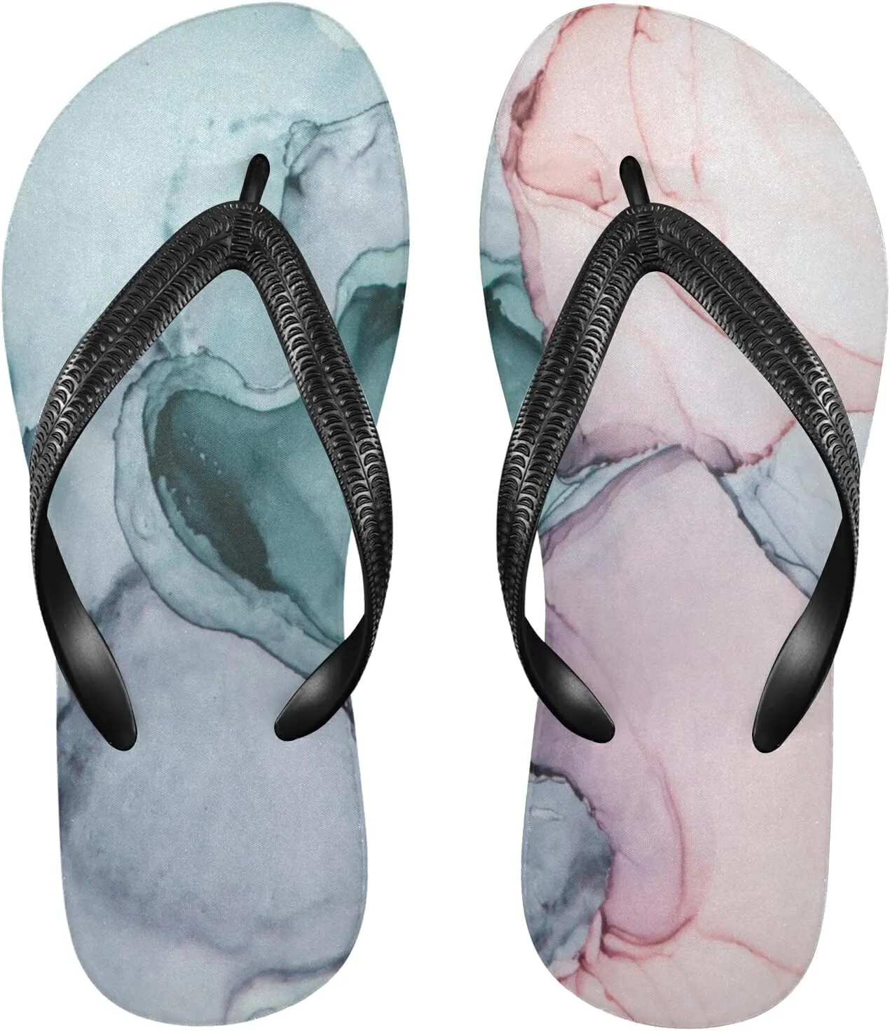 Poeticcity Flip Sandal Men Women Flip Flops for Hotel Spa Home Slippers Bedroom Travel S-XXL