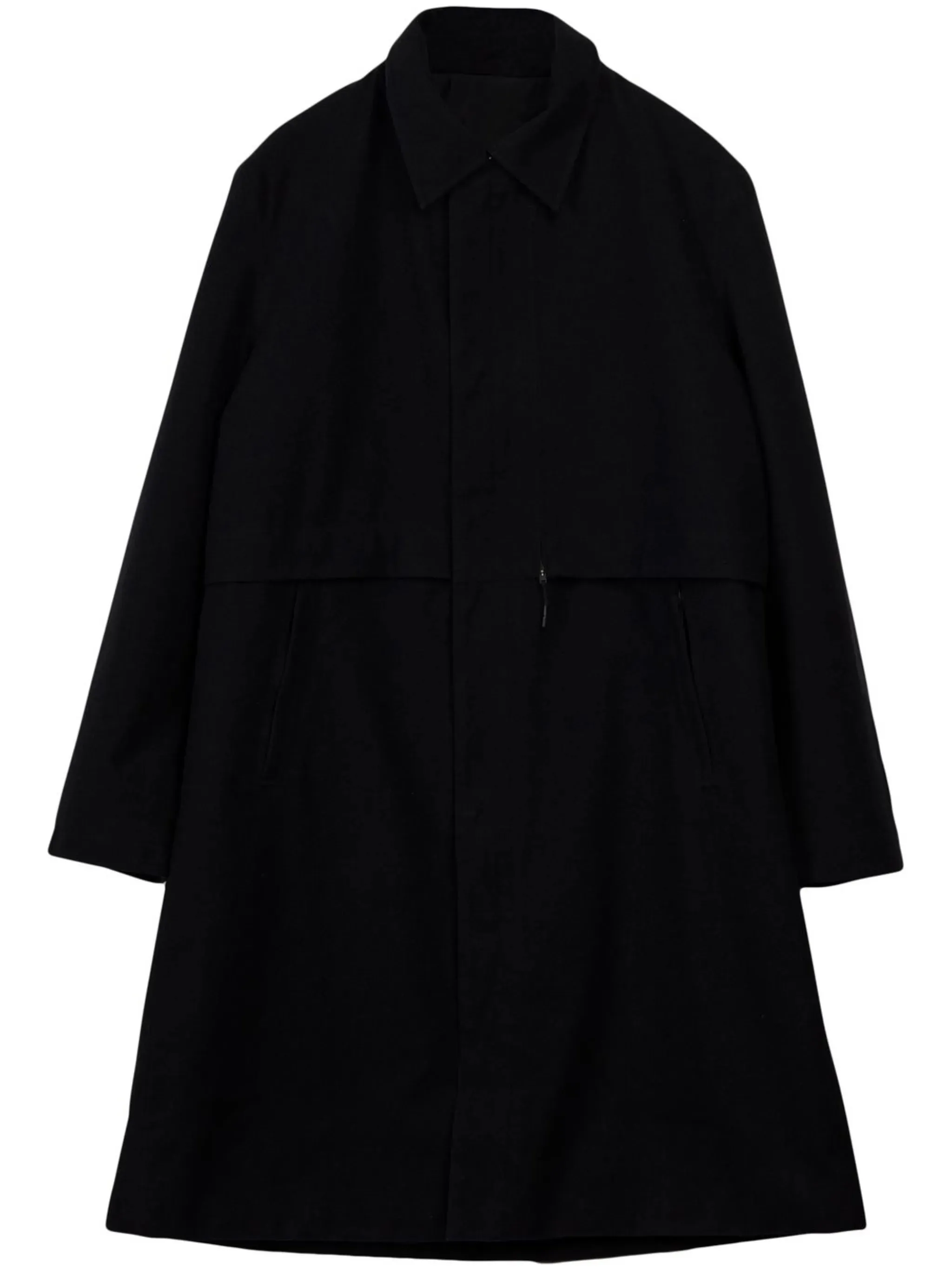 pointed-collar Members-only deal single-breasted Automated coat