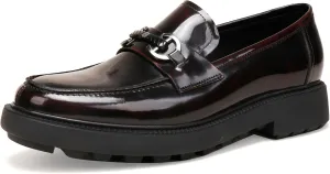 Premium Mens Leather Dress Shoes, Classic Casual Business Buckle Dress Slip on Penny Loafer for Mens