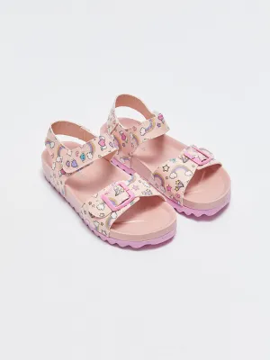 Printed Velcro Girls Sandals
