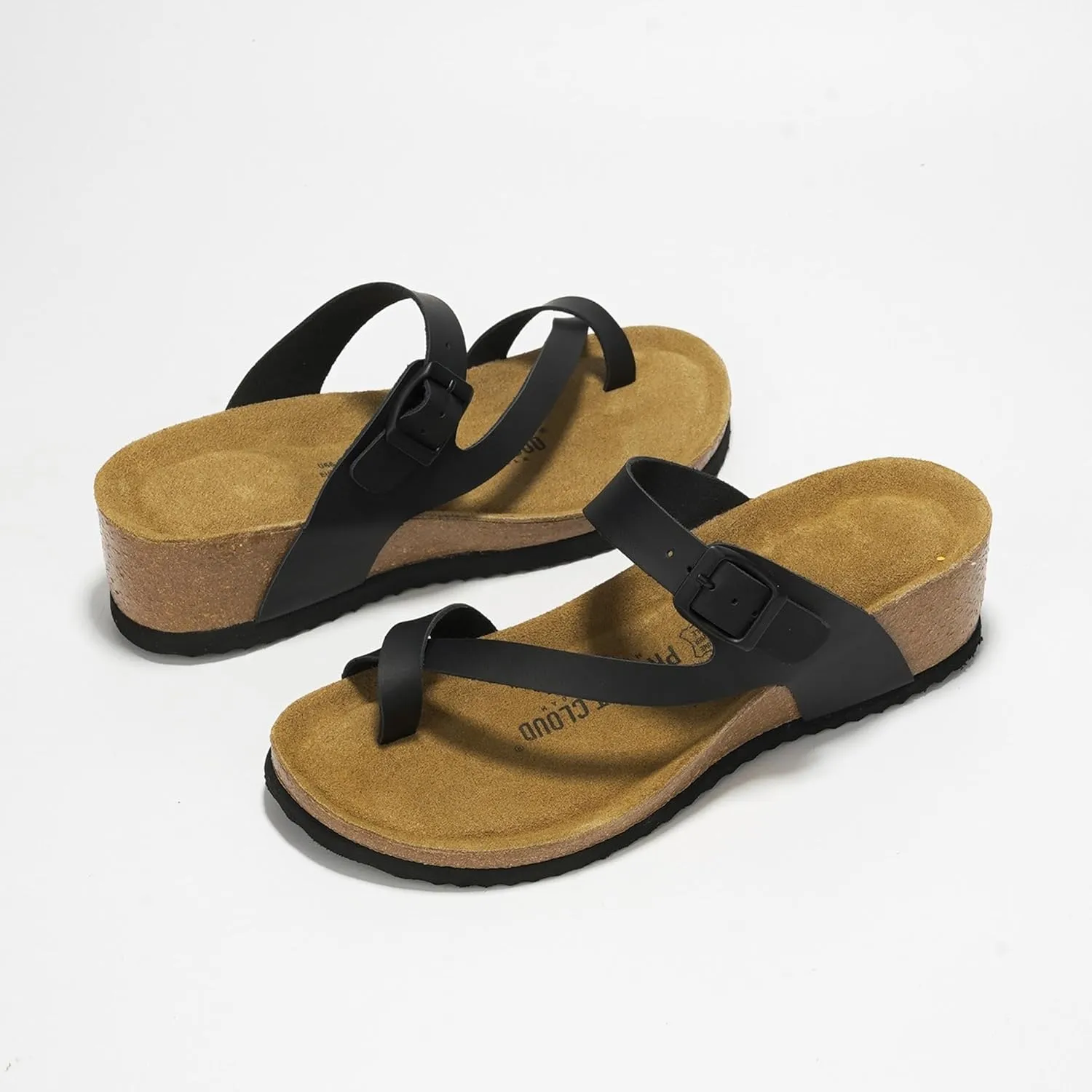 Project Cloud Genuine Leather Womens Sandals Wedge - Wedge Sandals & Slippers - Memory Foam Women Footwear Beach Essentials, Non-Slip Sandals for Women 2025