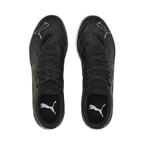 PUMA Mens Future Play Indoor Trainer Soccer Shoes, PUMA Mens black-PUMA Mens white, 9