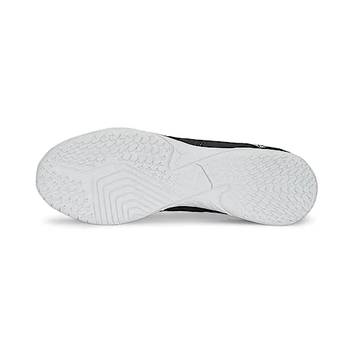 PUMA Mens Future Play Indoor Trainer Soccer Shoes, PUMA Mens black-PUMA Mens white, 9