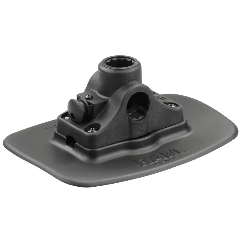 RAM® Bond-A-Base™ Black Adhesive Base with RAM ROD® Post/Spline Receiver