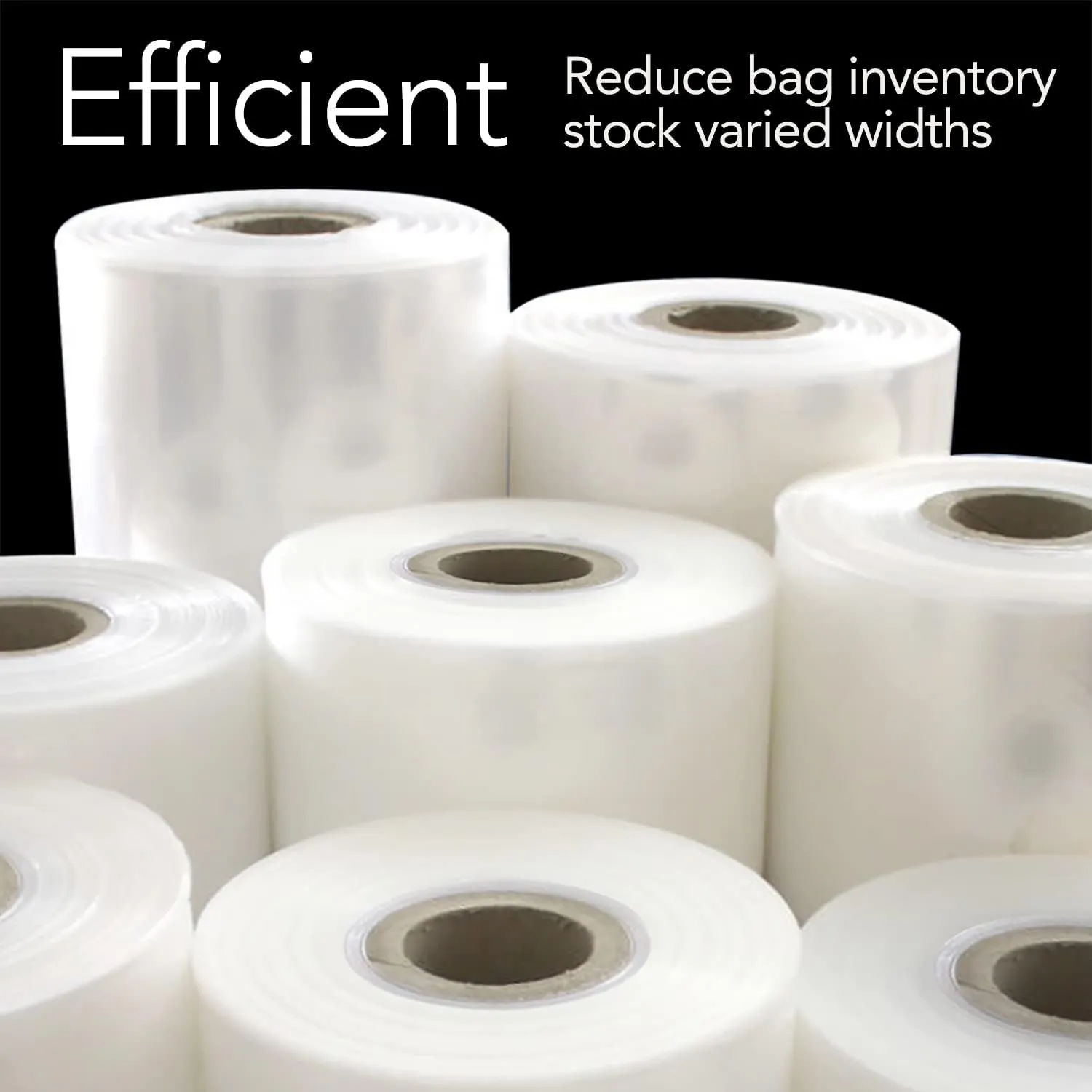 Resilia Lay Flat Poly Tubing - Food-Grade Polyethylene, Custom Poly Bag Packaging Solution, 7 Inches x 500 Feet, 4-Mil Thickness, 1 Roll
