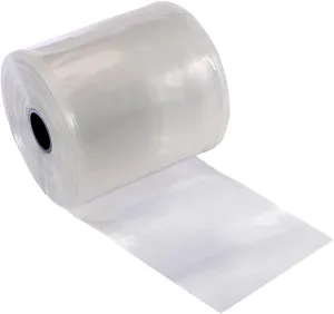 Resilia Lay Flat Poly Tubing - Food-Grade Polyethylene, Custom Poly Bag Packaging Solution, 7 Inches x 500 Feet, 4-Mil Thickness, 1 Roll