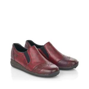 RIEKER - 44251-35 TEX SLIP-ON COMFORT SHOE - WINE