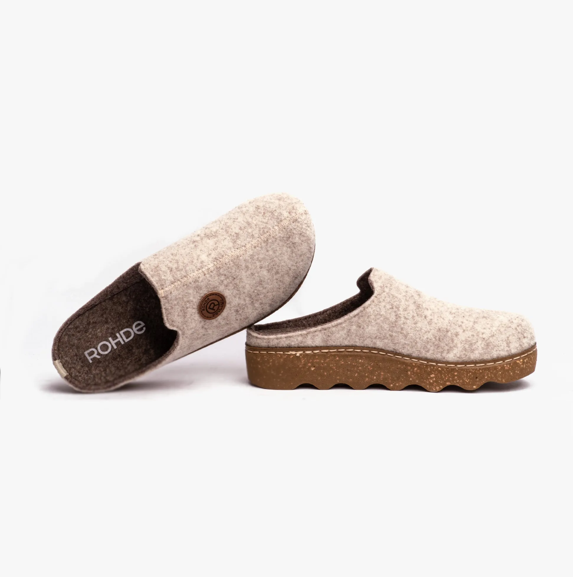 Rohde 6120-13 Womens Mule Slippers Silk