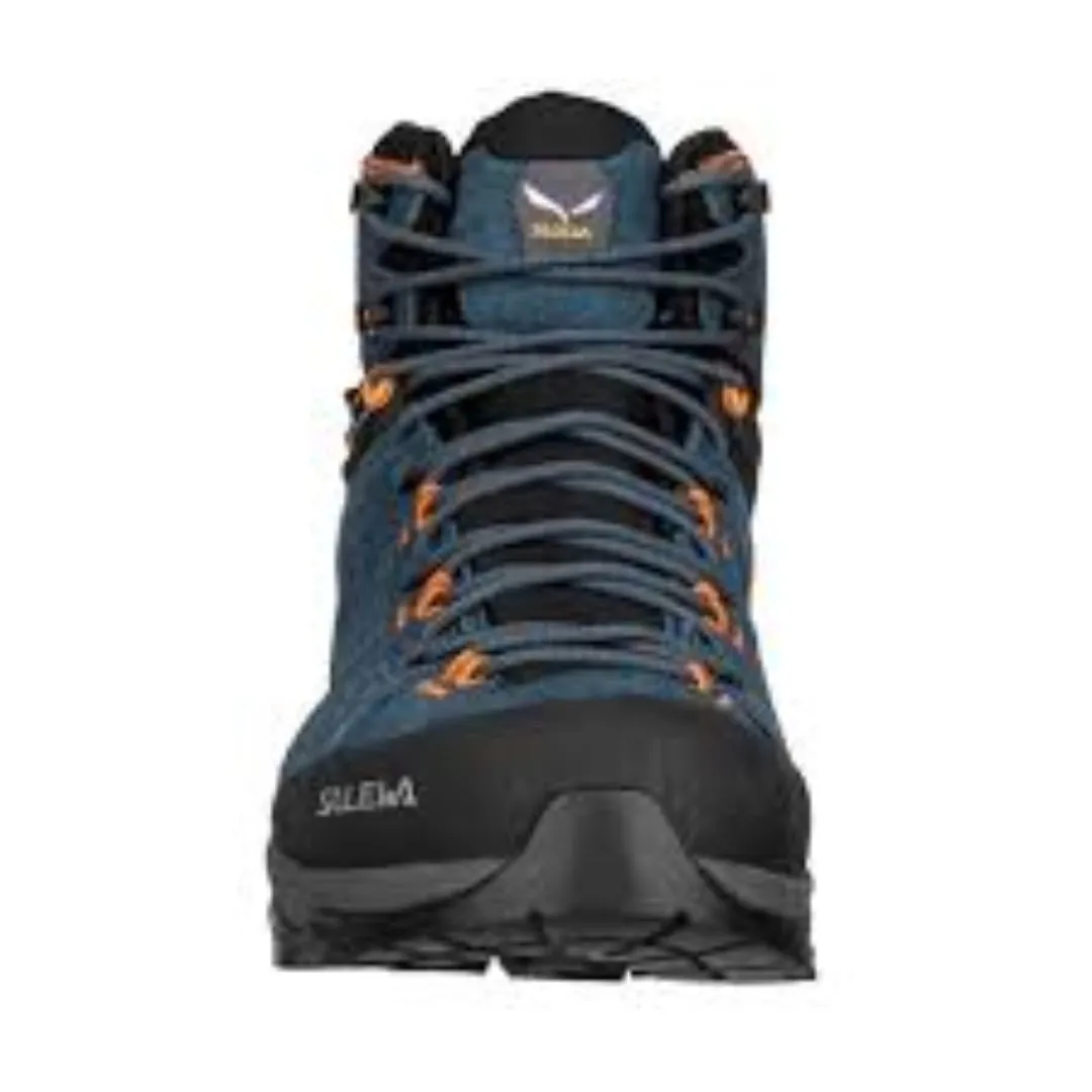 SALEWA MS ALP TRAINER 2 MID GTX SHOES(UK 9)-D.DENIM/FLU ORANGE