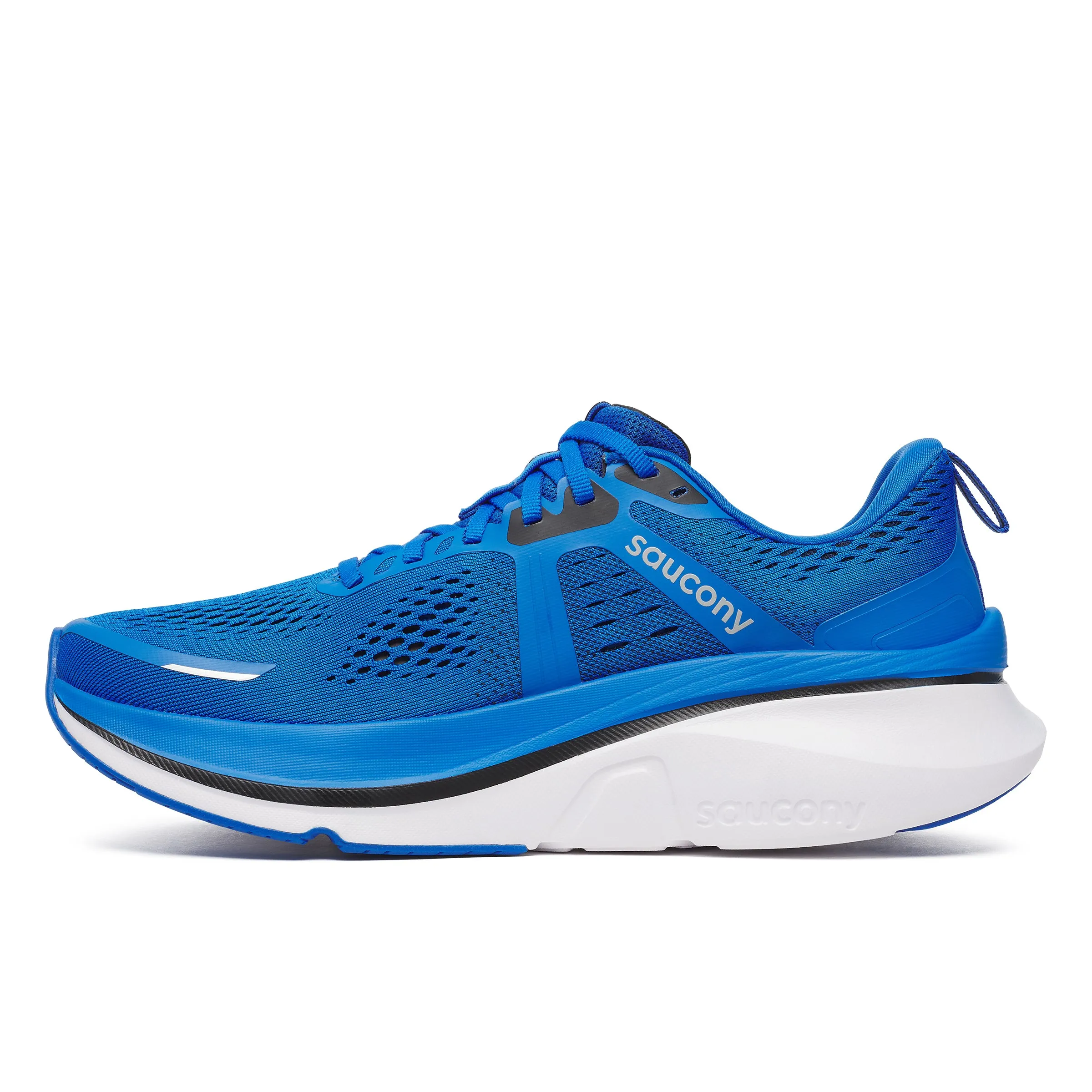 Saucony Guide 18(Wide)- Men's Lace Trainer in Black/White (Copy)