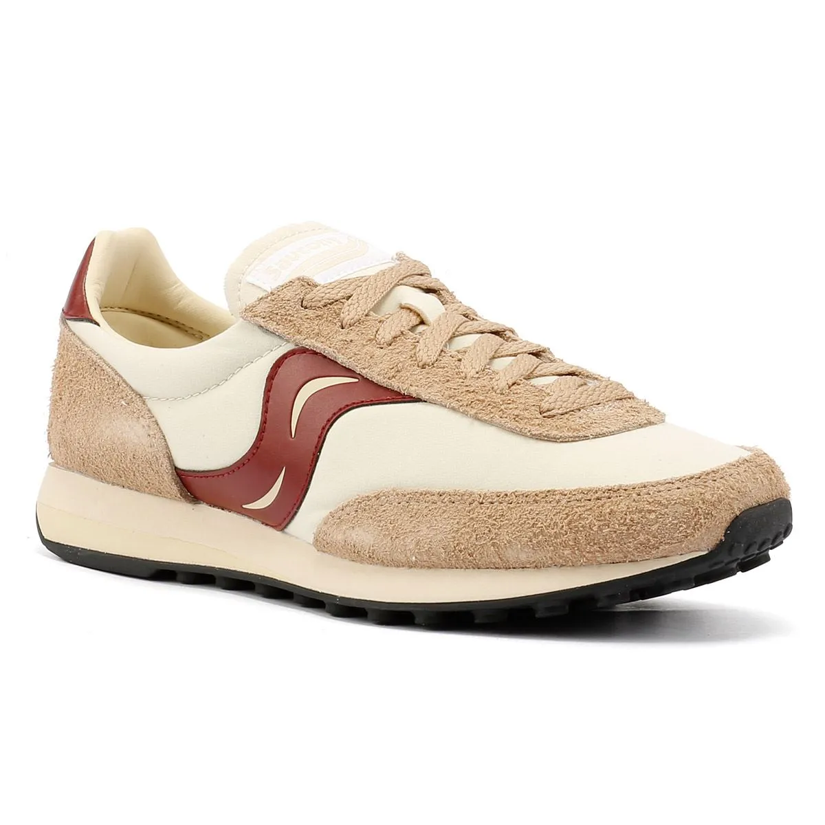 Saucony Trainer 80 Original Beige/Burgundy Trainers