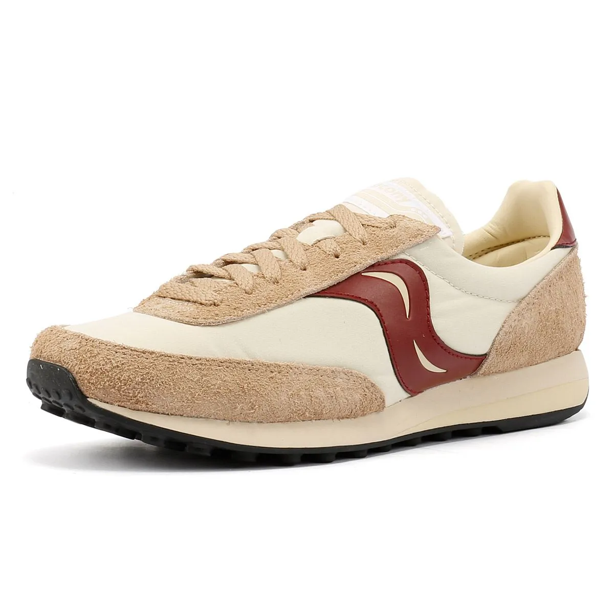 Saucony Trainer 80 Original Beige/Burgundy Trainers