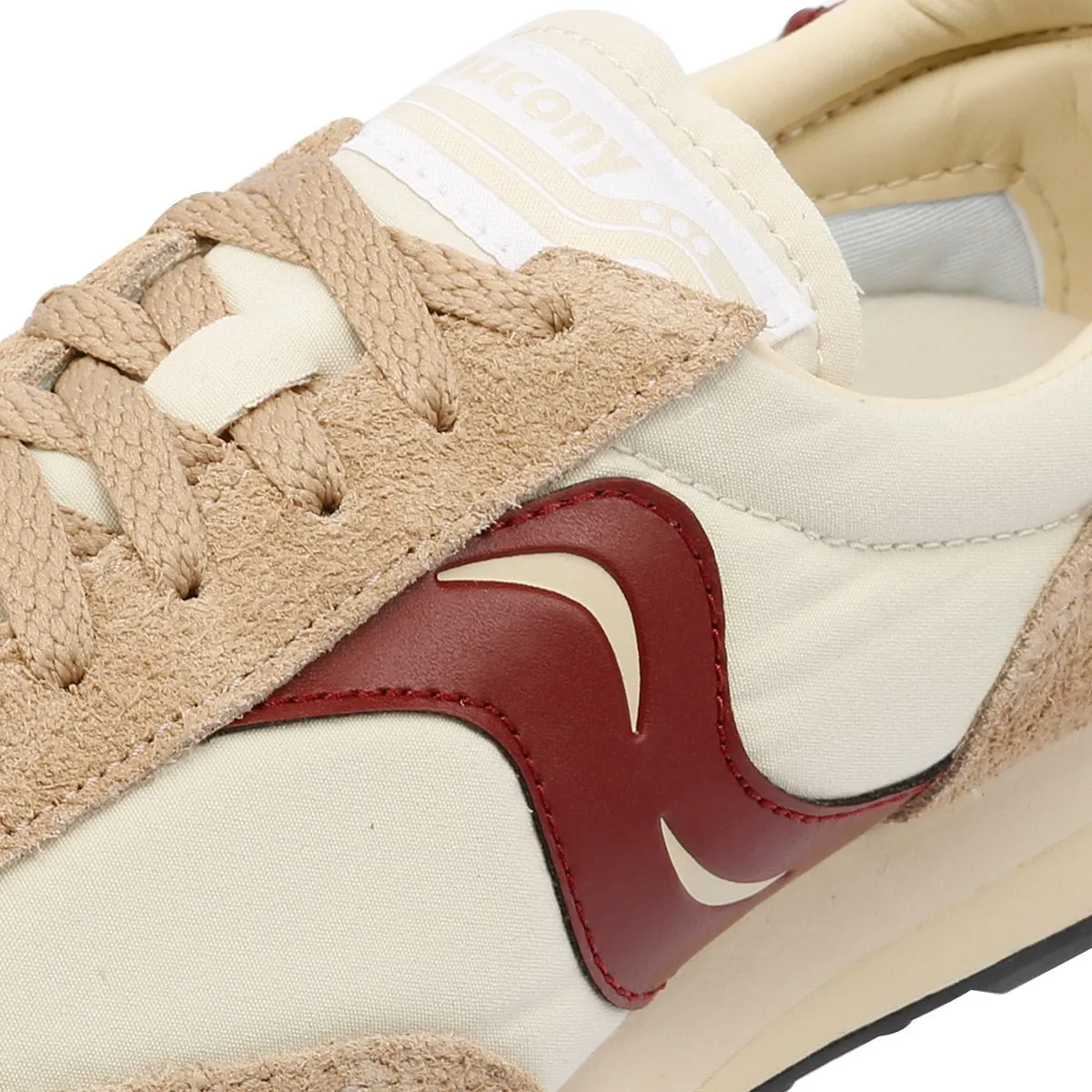 Saucony Trainer 80 Original Beige/Burgundy Trainers