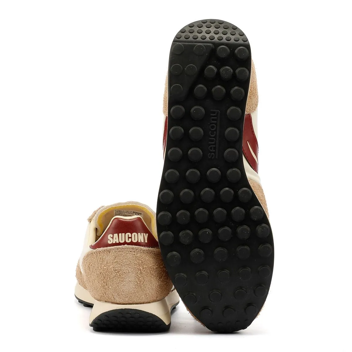 Saucony Trainer 80 Original Beige/Burgundy Trainers