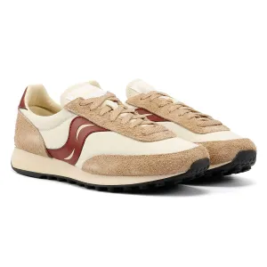 Saucony Trainer 80 Original Beige/Burgundy Trainers