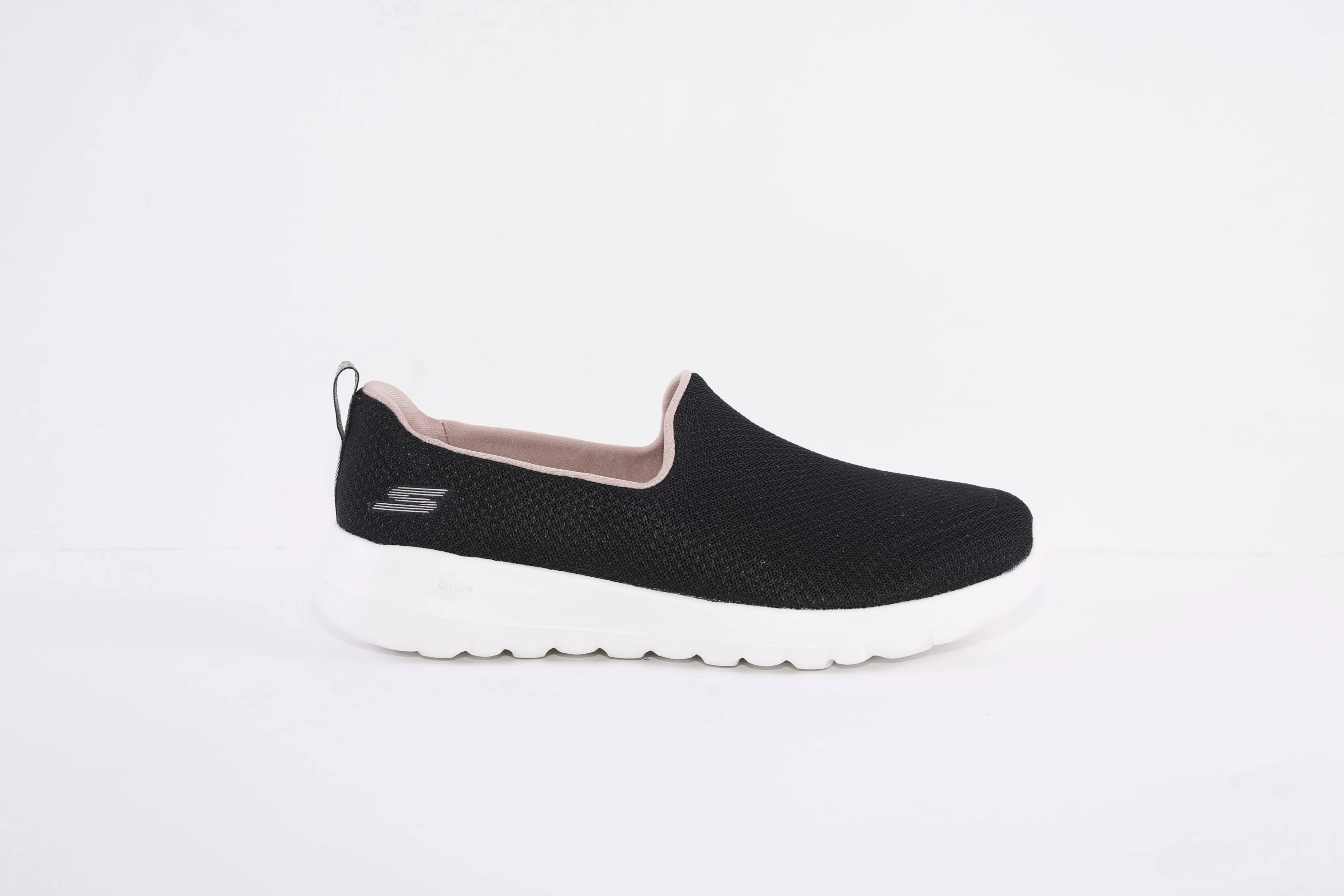 SKECHERS- 124704 GO WALK JOY-DANIL SLIP-ON TRAINER - BLACK/PINK
