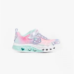 Skechers 302315L/LVMT FLUTTER HEART LIGHTS - SIMPLY LOVE Girls Trainers Lavender/Multi